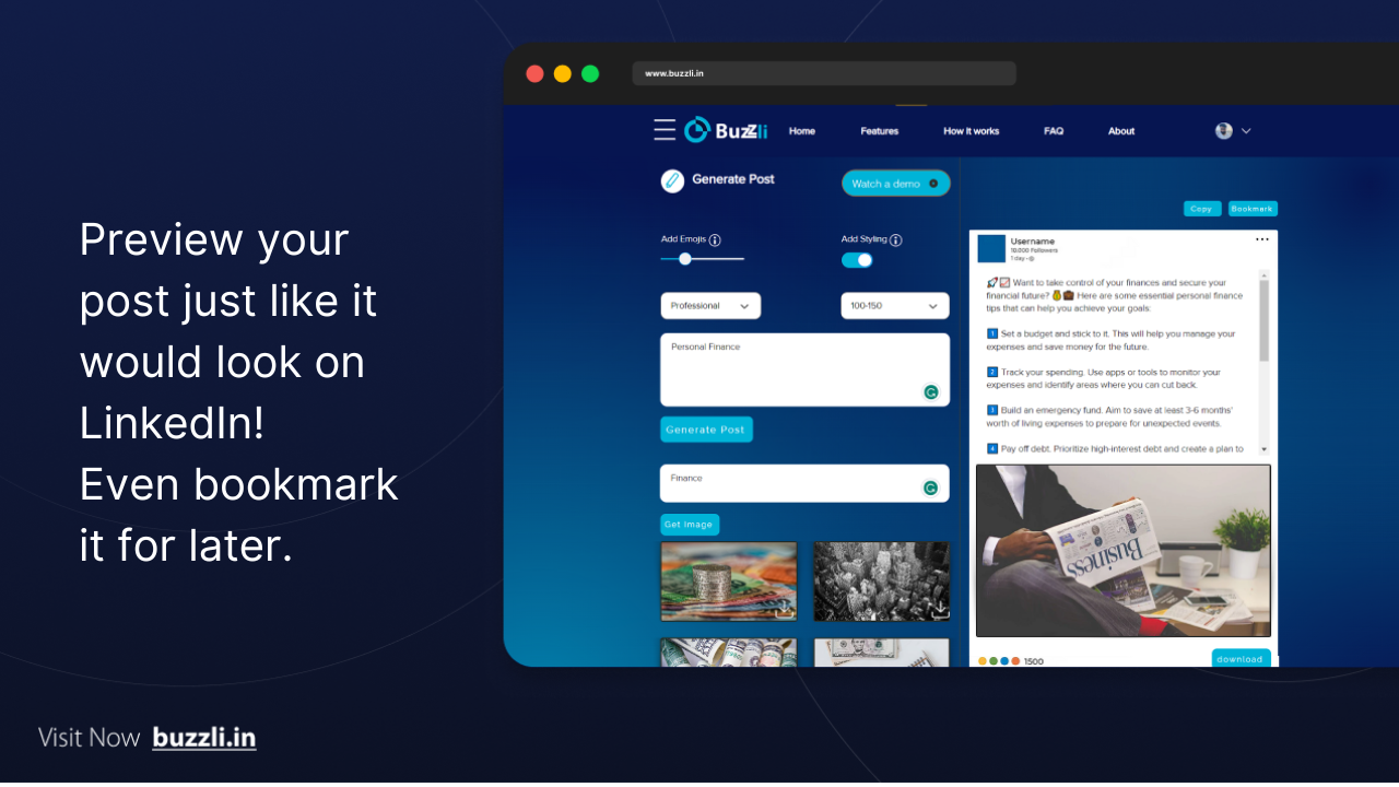 Gekneusd - De perfecte LinkedIn -schrijfassistent aangedreven door AI media 5