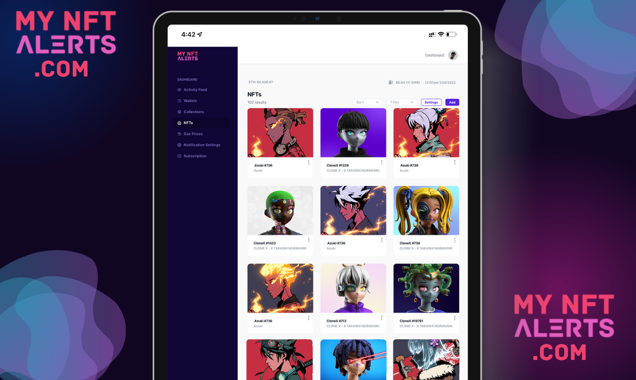 MY NFT ALERTS gallery image