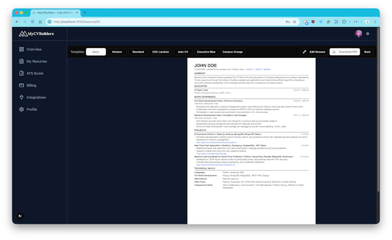 MyCVBuilders screenshot 5