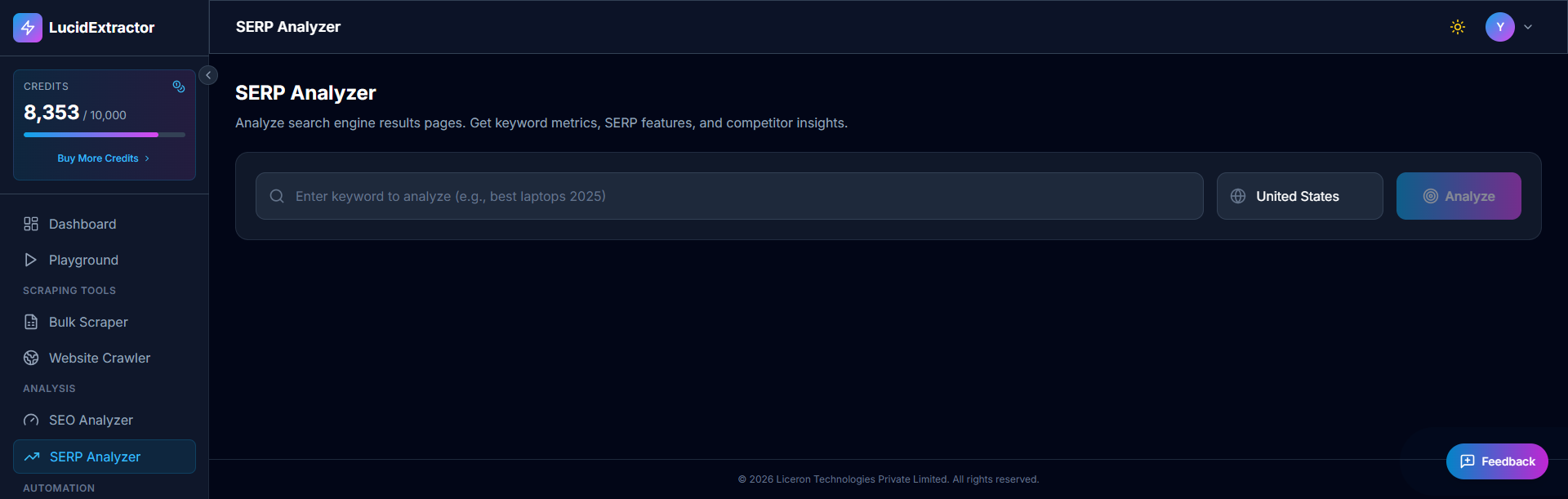 Lucidextractor - Screenshot 2 showing product features and functionality