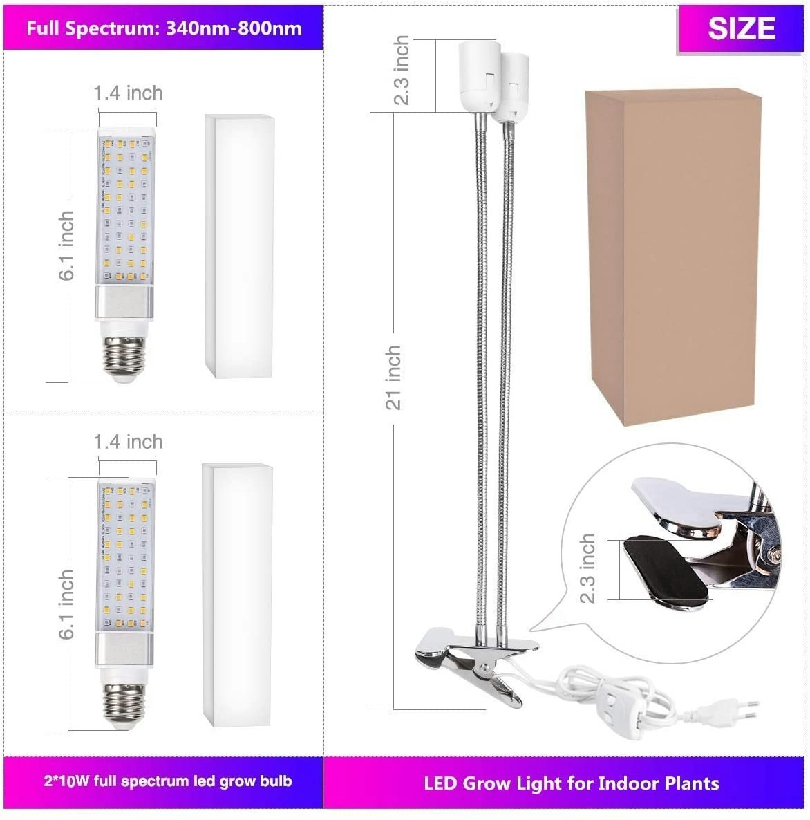 45w LED grow Light for Indoor Plants gallery image