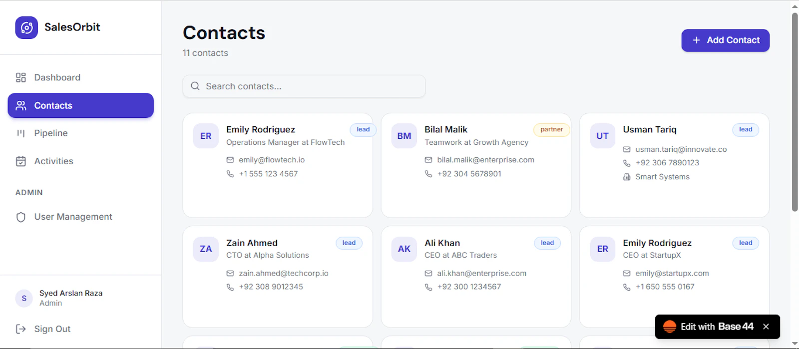 SalesOrbit CRM screenshot 2