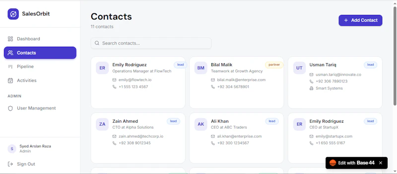 SalesOrbit CRM screenshot 2