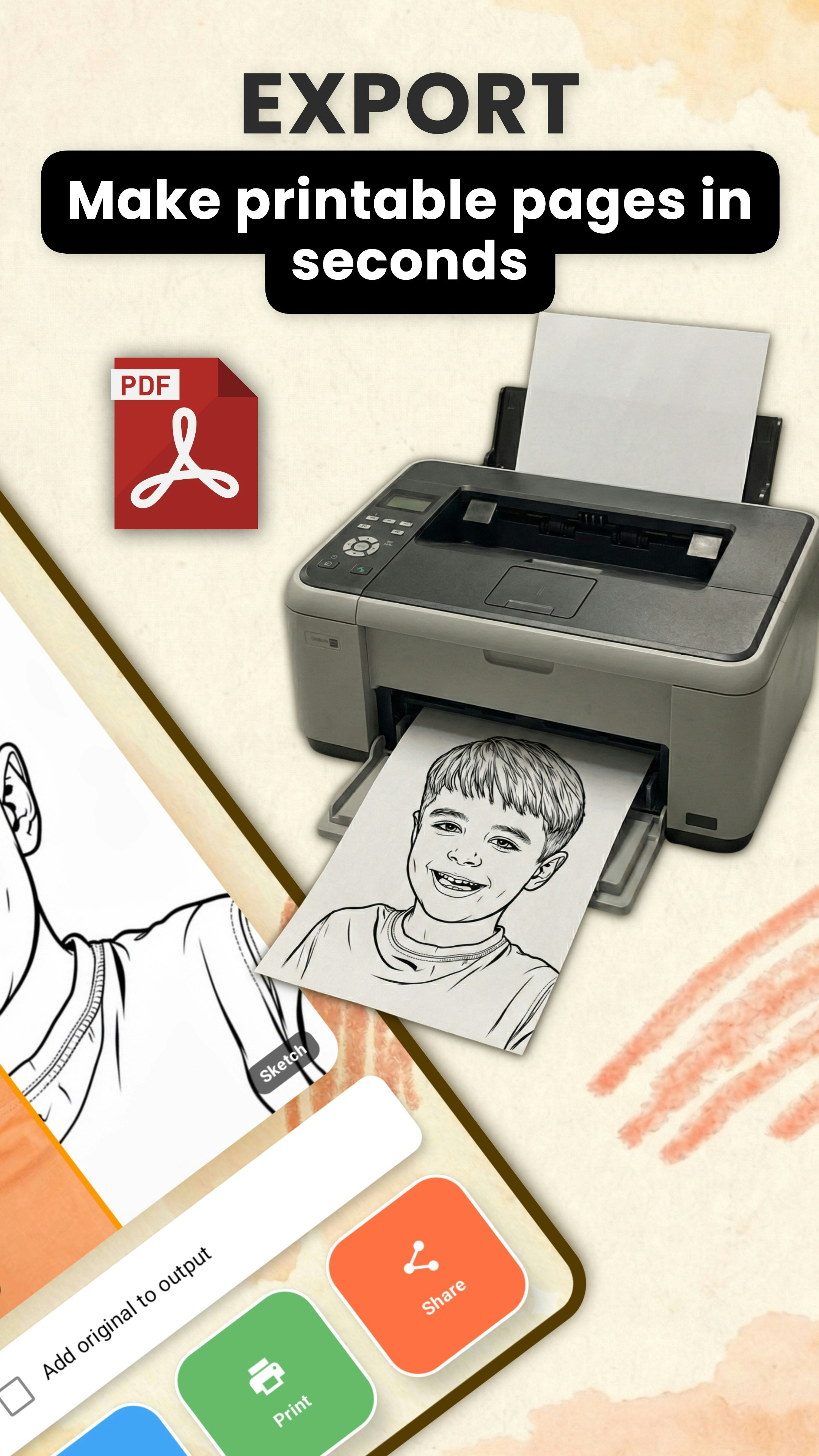 Colorify AI: Coloring Page Generator - Screenshot 3 showing product features and functionality