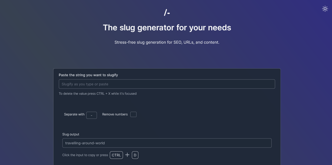 Slugify gallery image