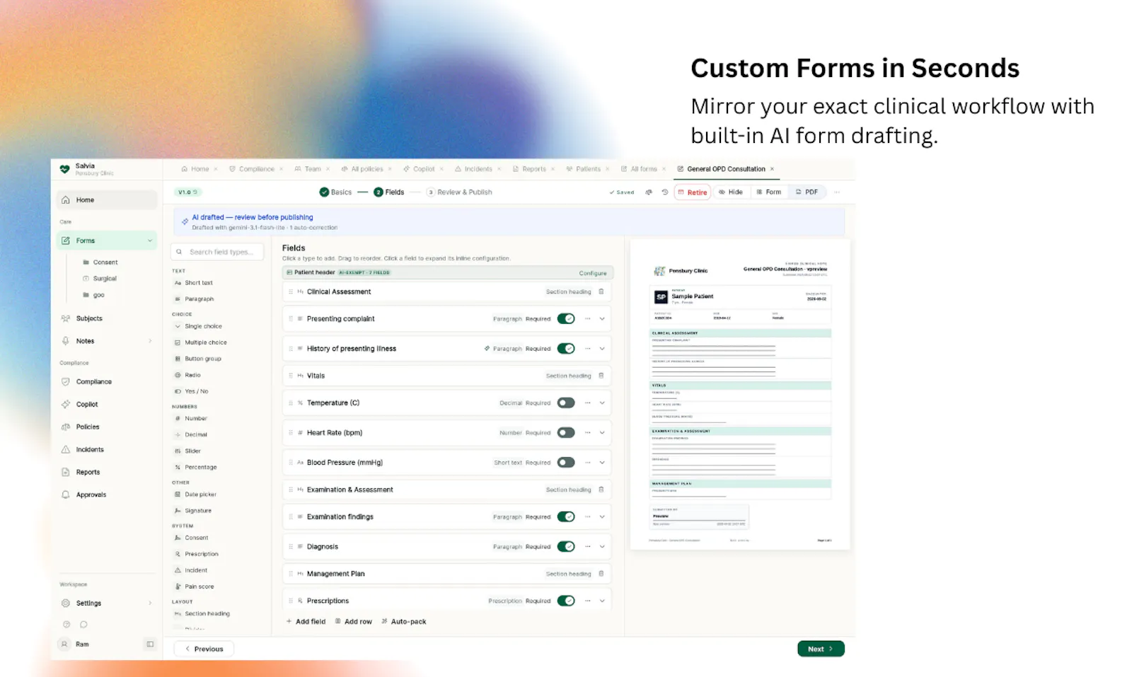 Salvia - continuous clinical compliance screenshot 3