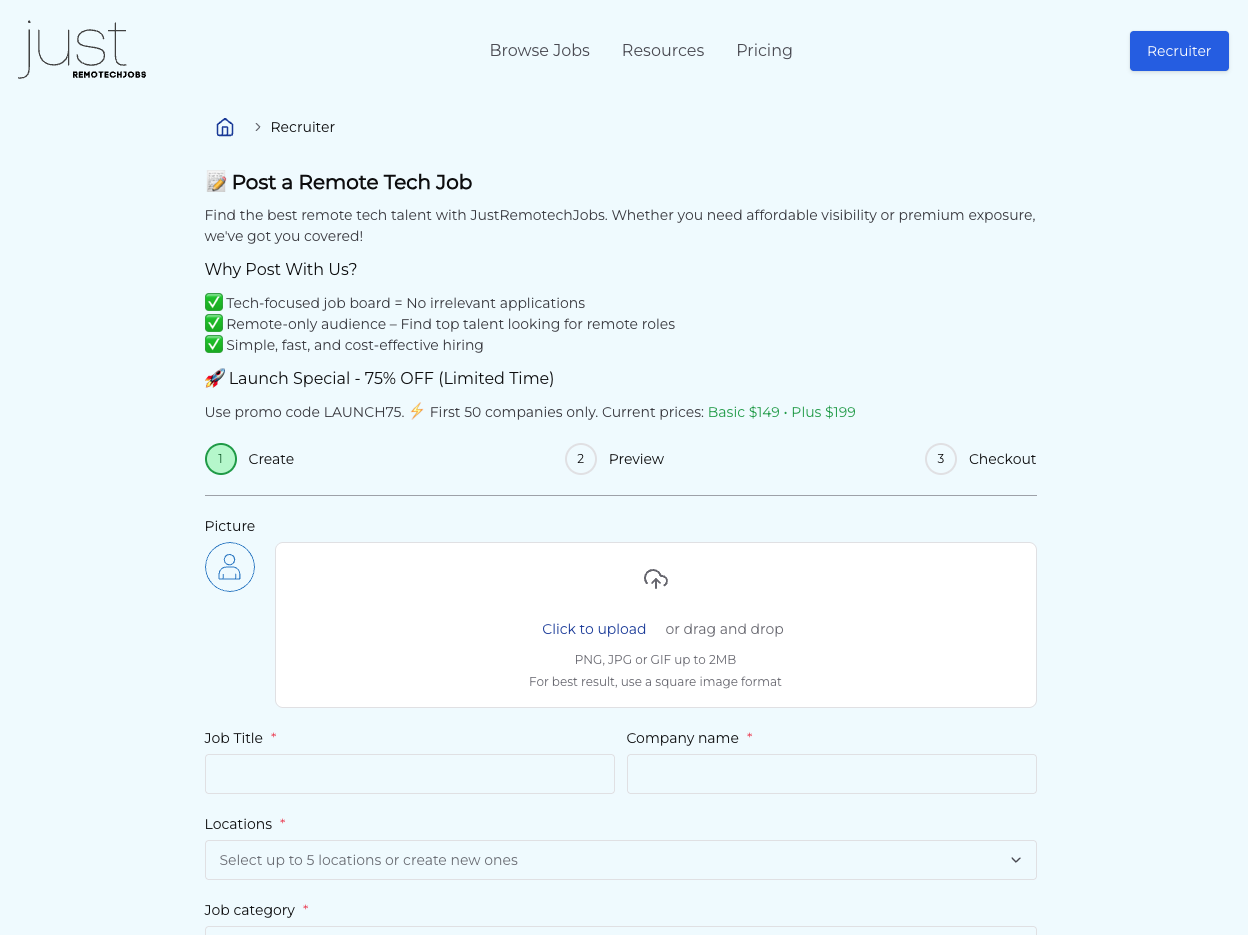 JustRemotechJobs screenshot 1 JustRemotechJobs screenshot 1