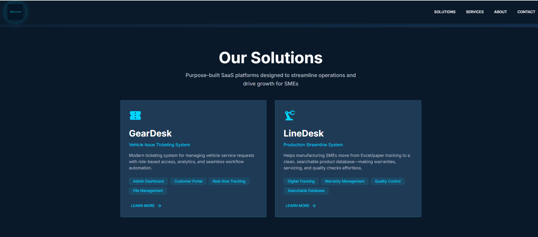InfyniHub - Main screenshot showing features and interface