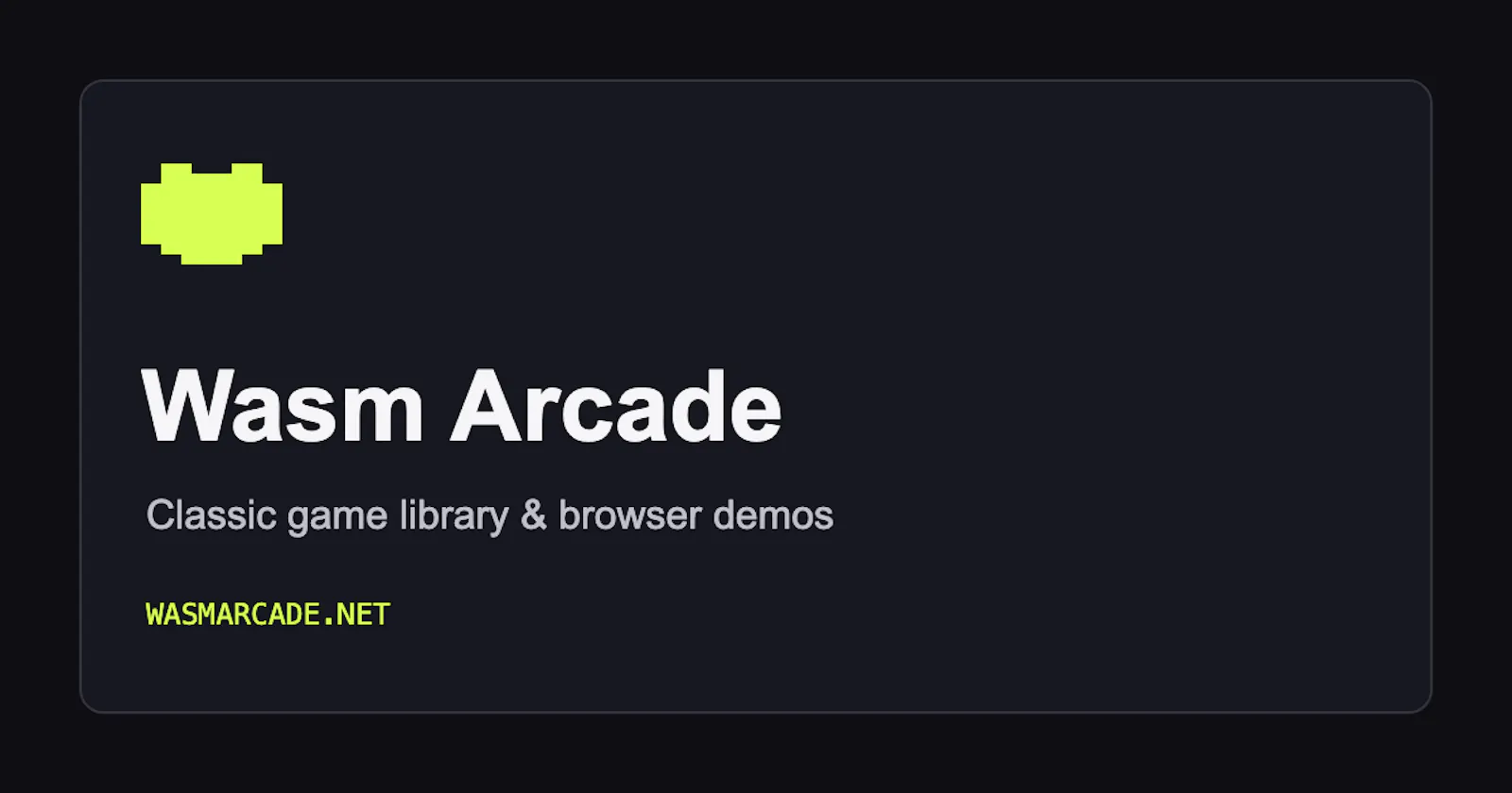 Wasm Arcade screenshot 1