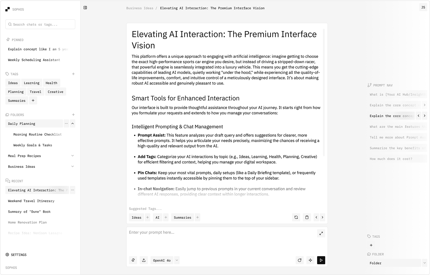 Sophos AI - Screenshot 4 showing product features and functionality