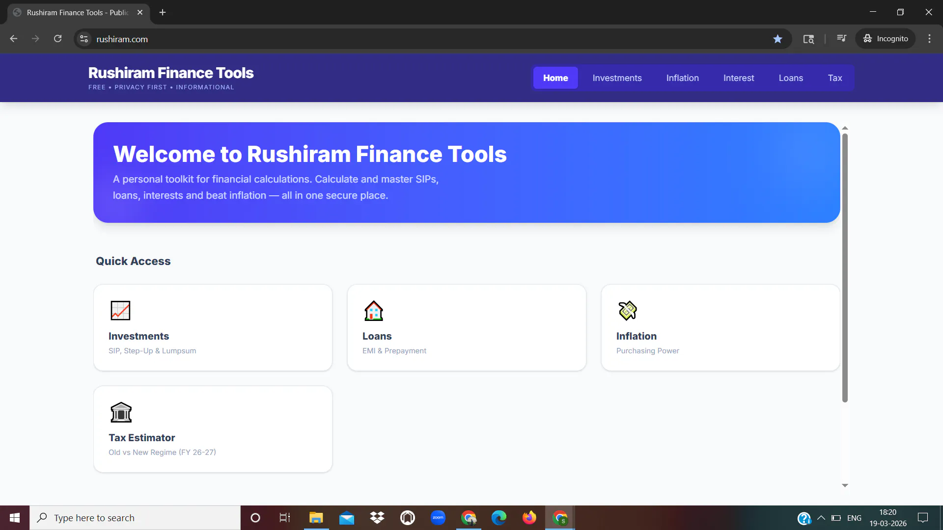 Banner del producto Rushiram Finance