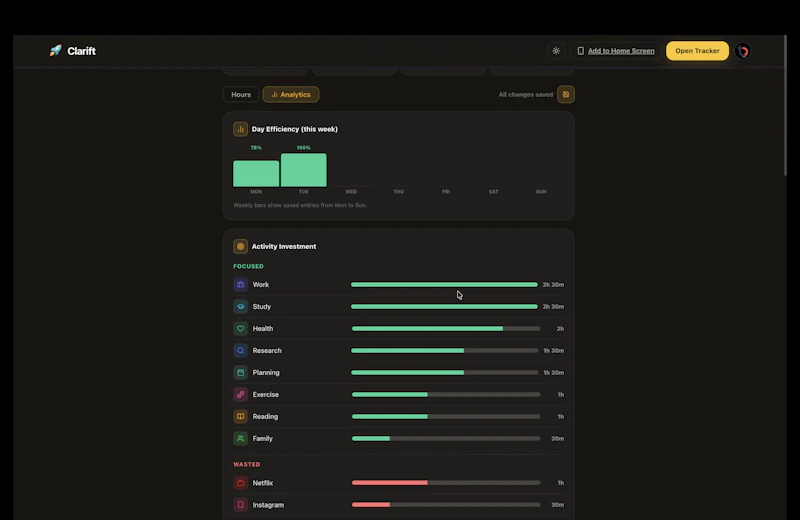 Clarift screenshot 7