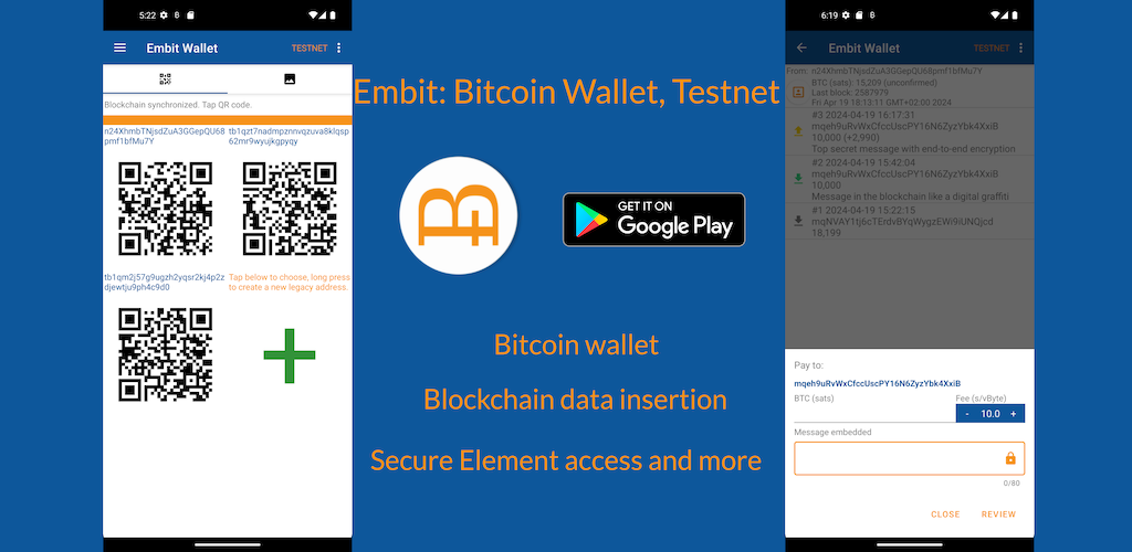 EmbitWallet - Bitcoin Wallet & Messenger gallery image