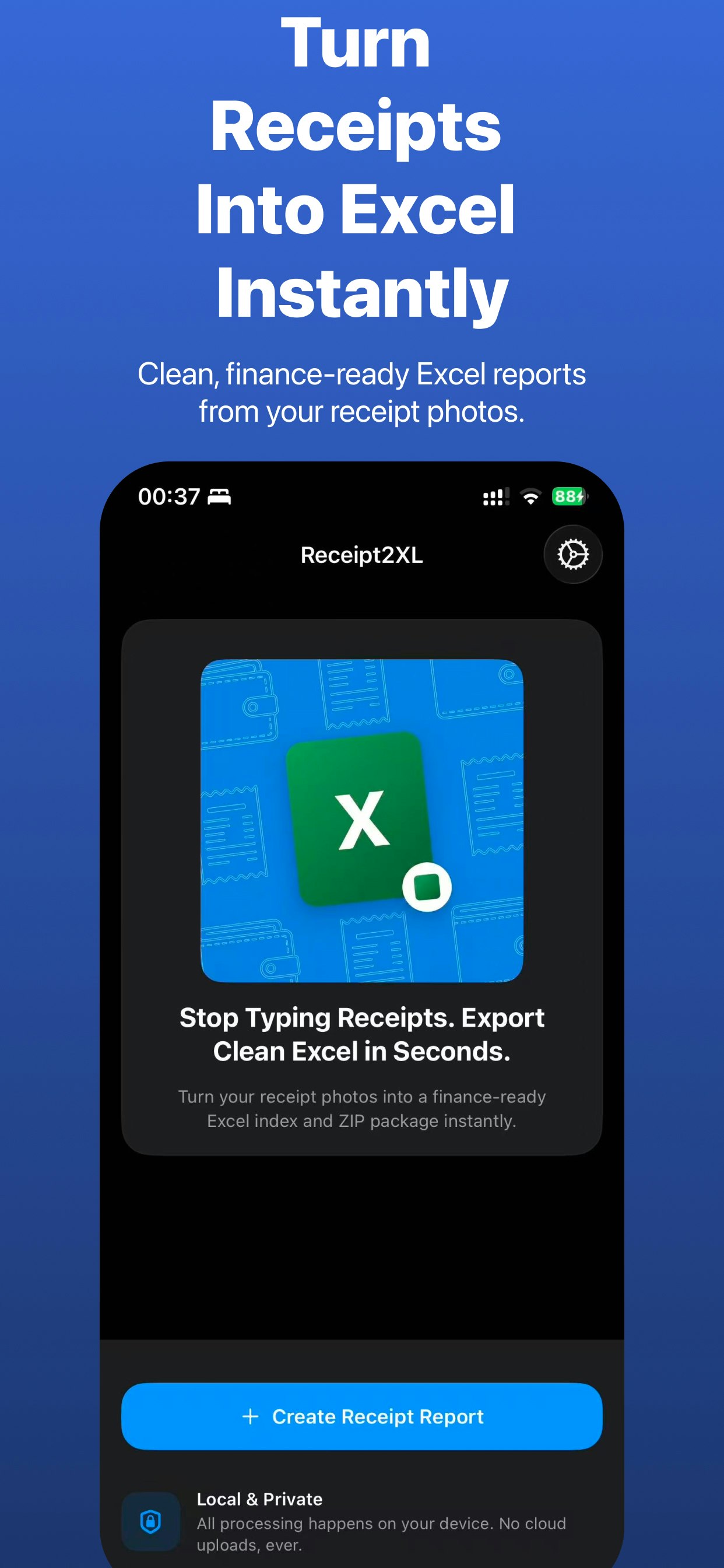 Receipt2XL - Screenshot 2 showing product features and functionality