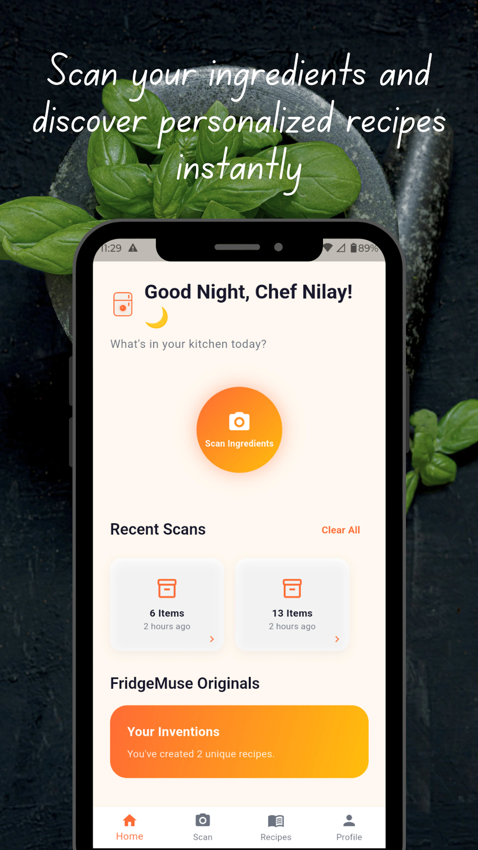 FridgeMuse: What’s for Dinner? screenshot 2