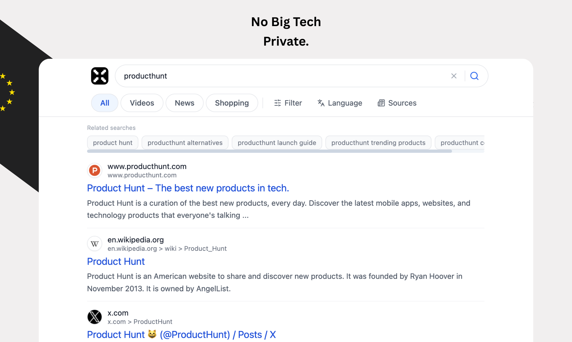 xPrivo Search gallery image