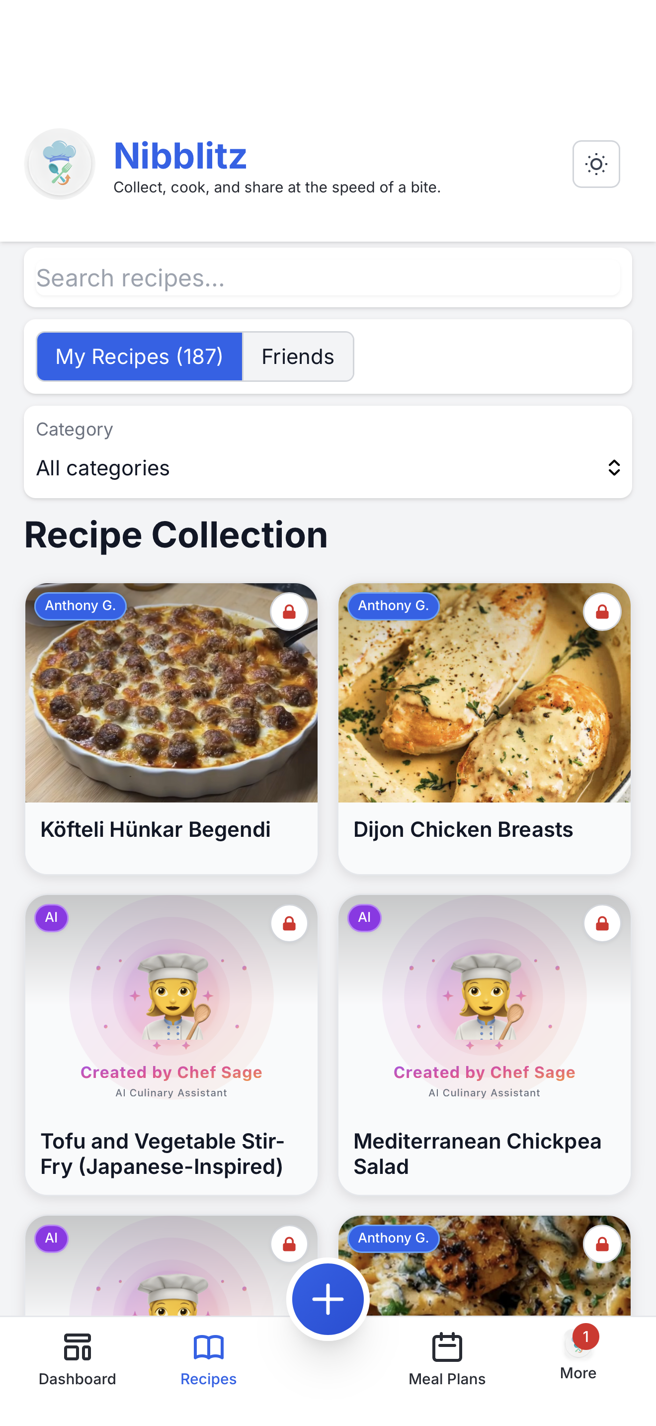 Nibblitz — Makes your recipes social gallery image