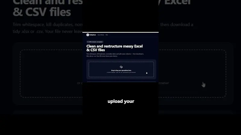 FixMySheet screenshot 1 (video preview)