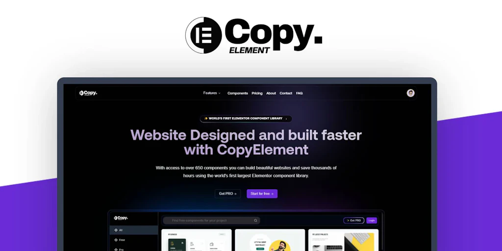 Copy Element: World's First Elementor Templates & Component Library ...