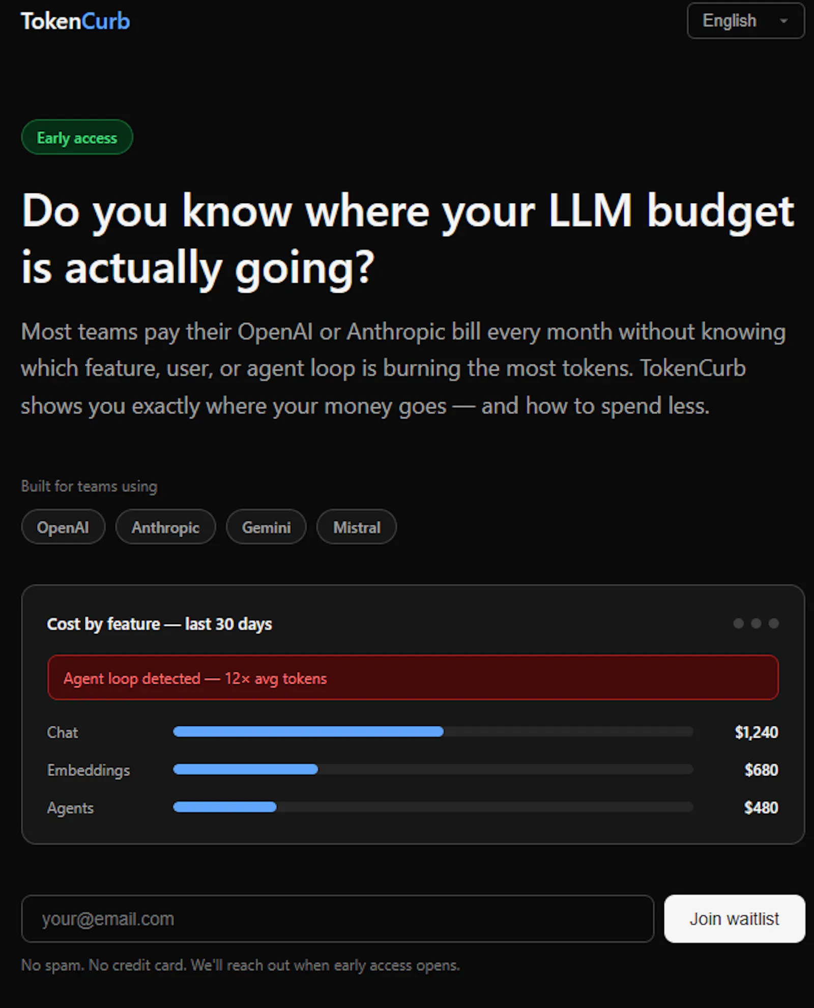 TokenCurb screenshot 1