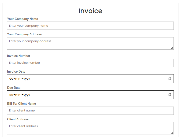 Simple Invoice Generator media 1