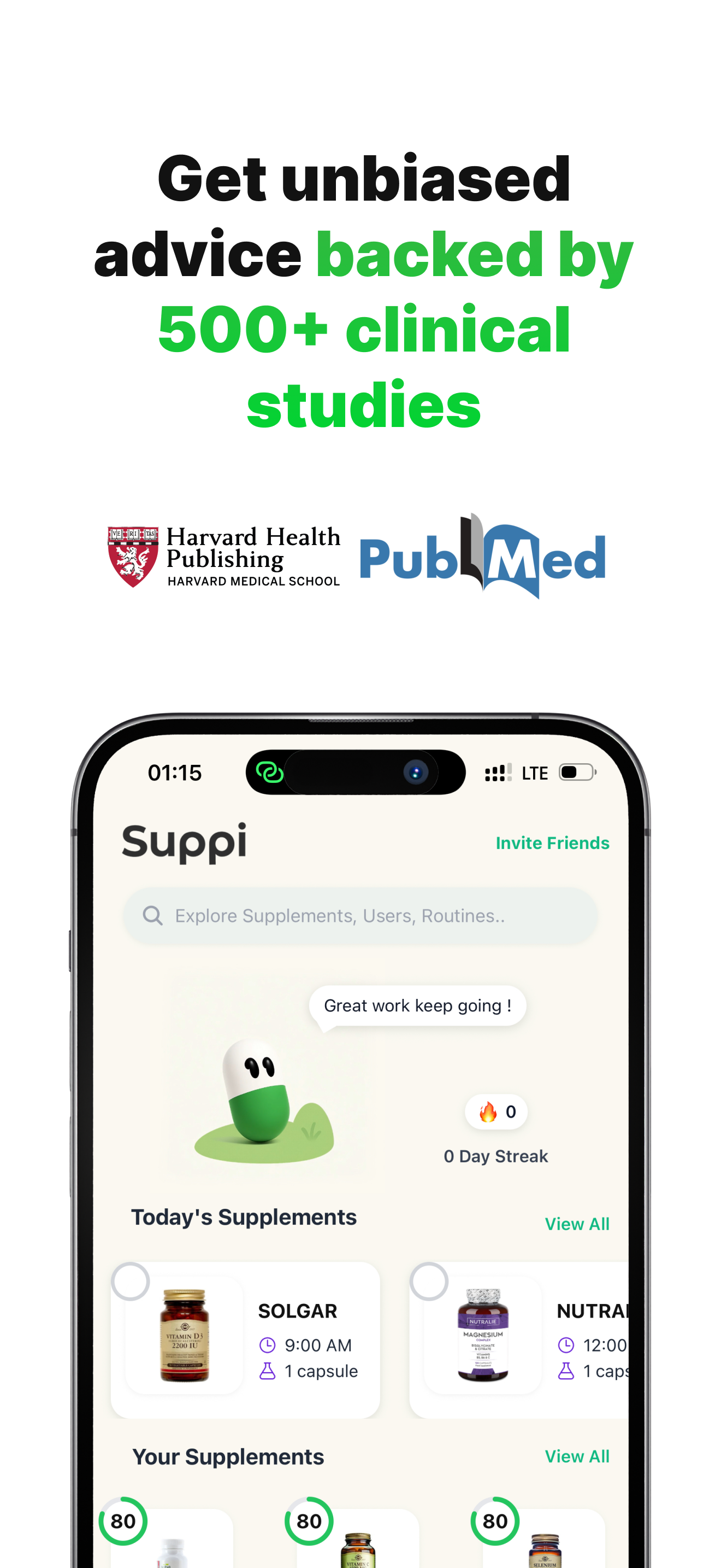 Suppi: Supplement Coach - Scan, volg en optimaliseer uw supplementen met AI media 1