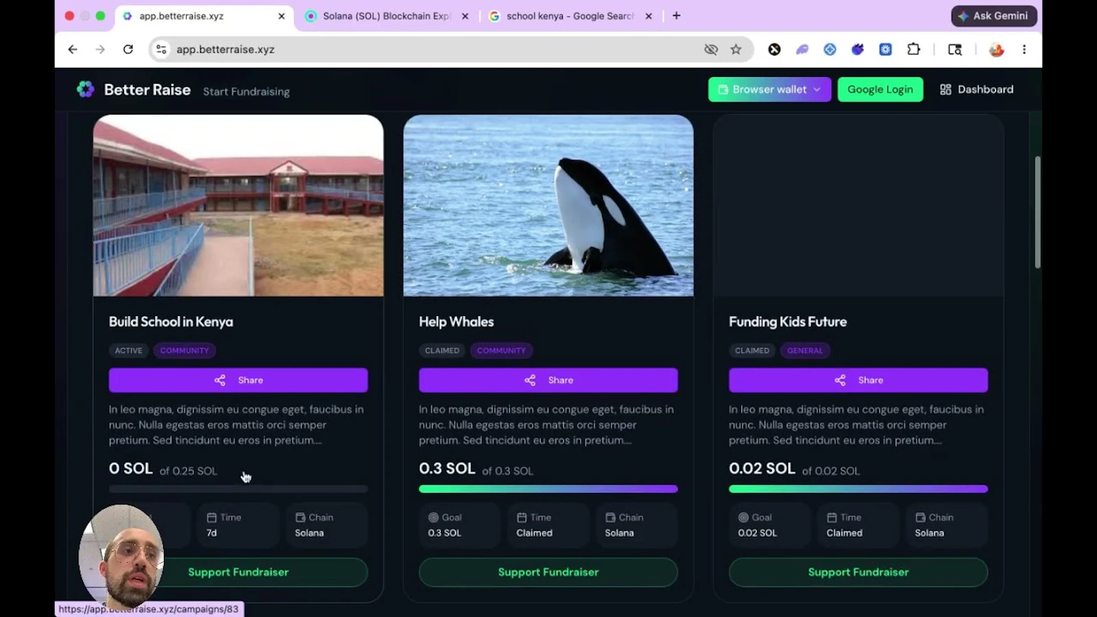 Better Raise — Bankless Crowdfunding screenshot 1 (video preview)