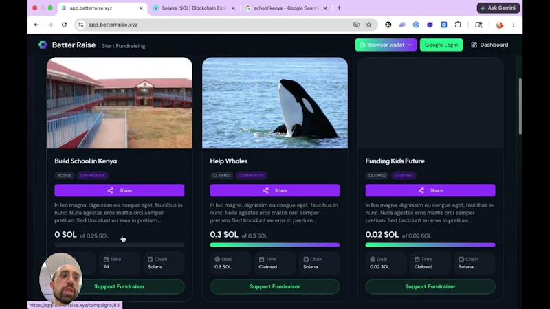 Better Raise — Bankless Crowdfunding screenshot 1 (video preview)