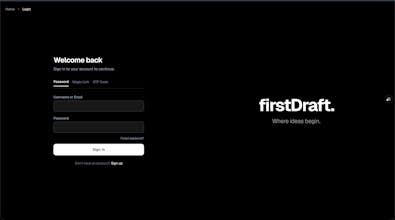 firstDraft. gallery image