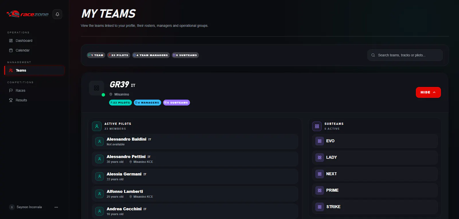 RaceZone screenshot 4