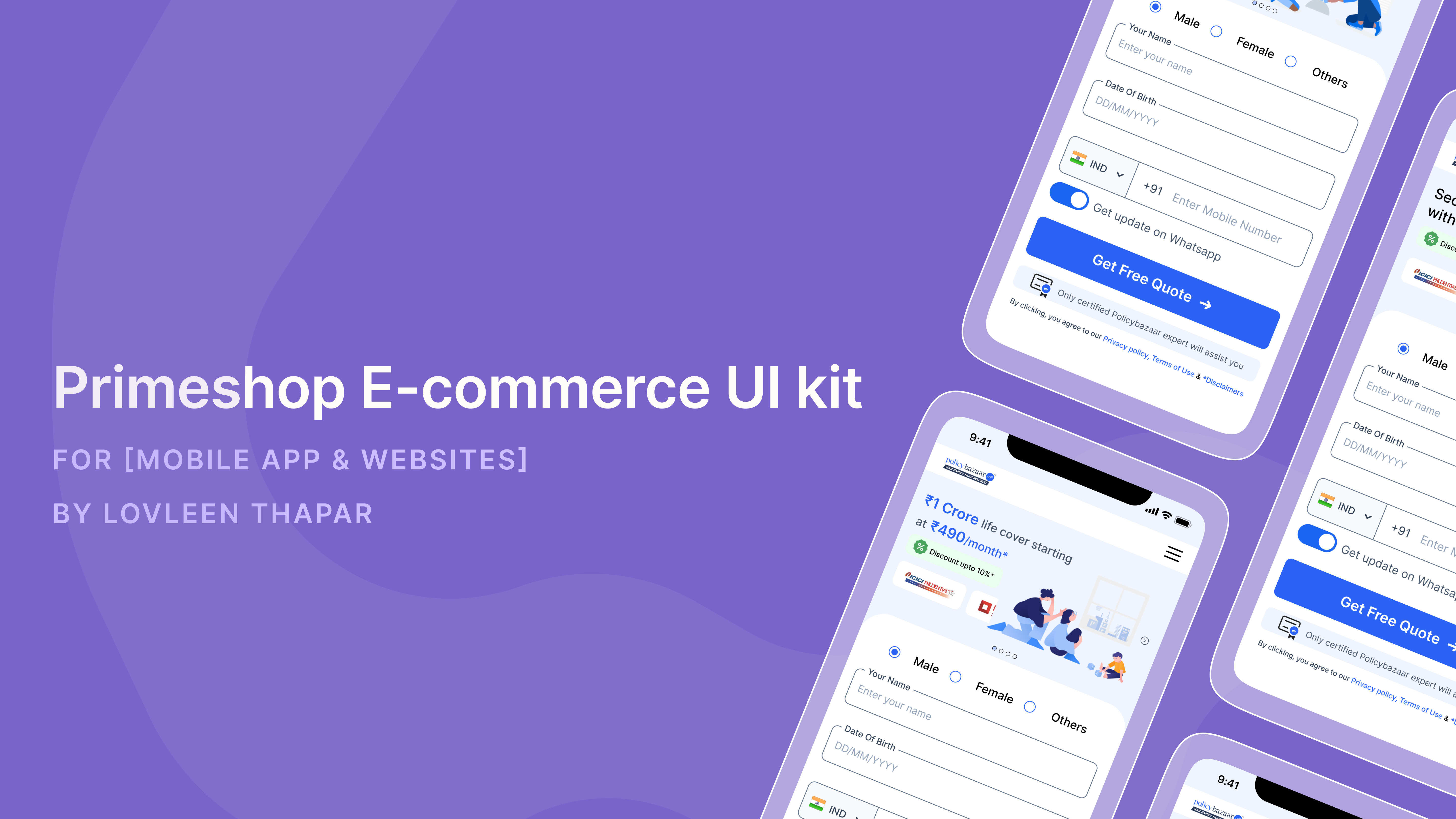 Kit de Ui Primeshop - Kit de Ui de comércio eletrônico gratuito