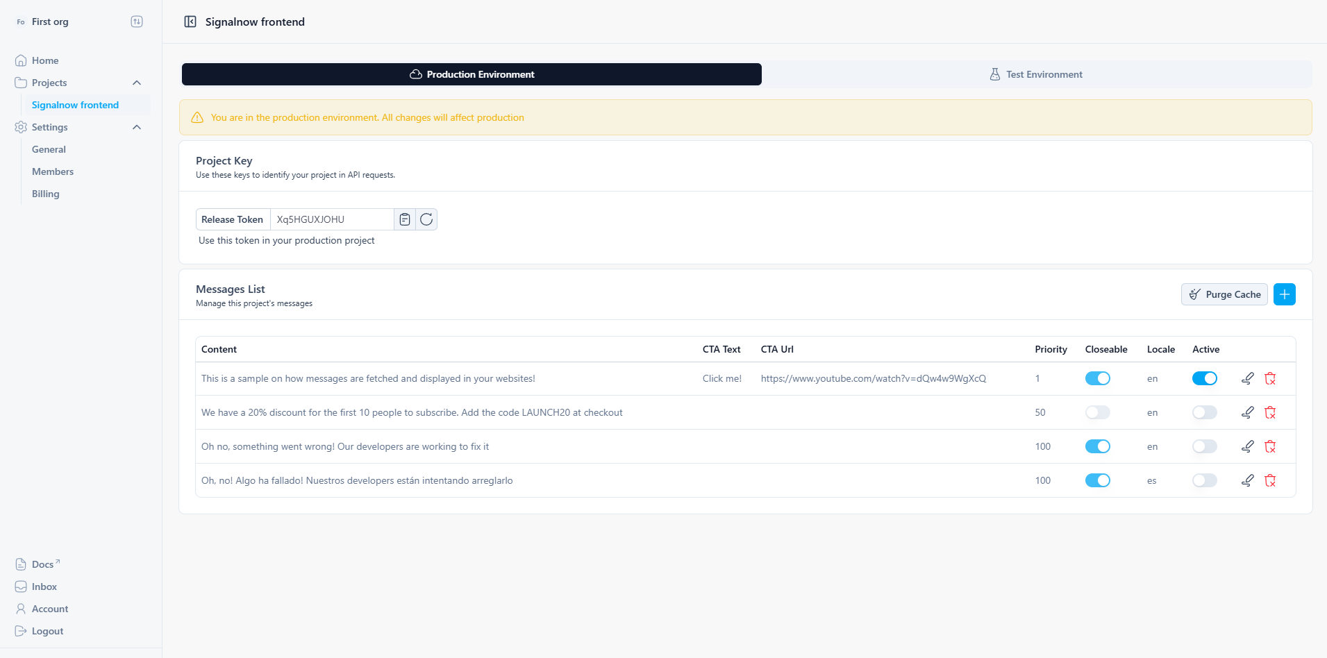 SignalNow.dev - Screenshot 2 showing product features and functionality