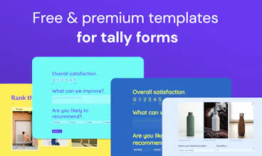 Marketplace for tally form builder gallery image
