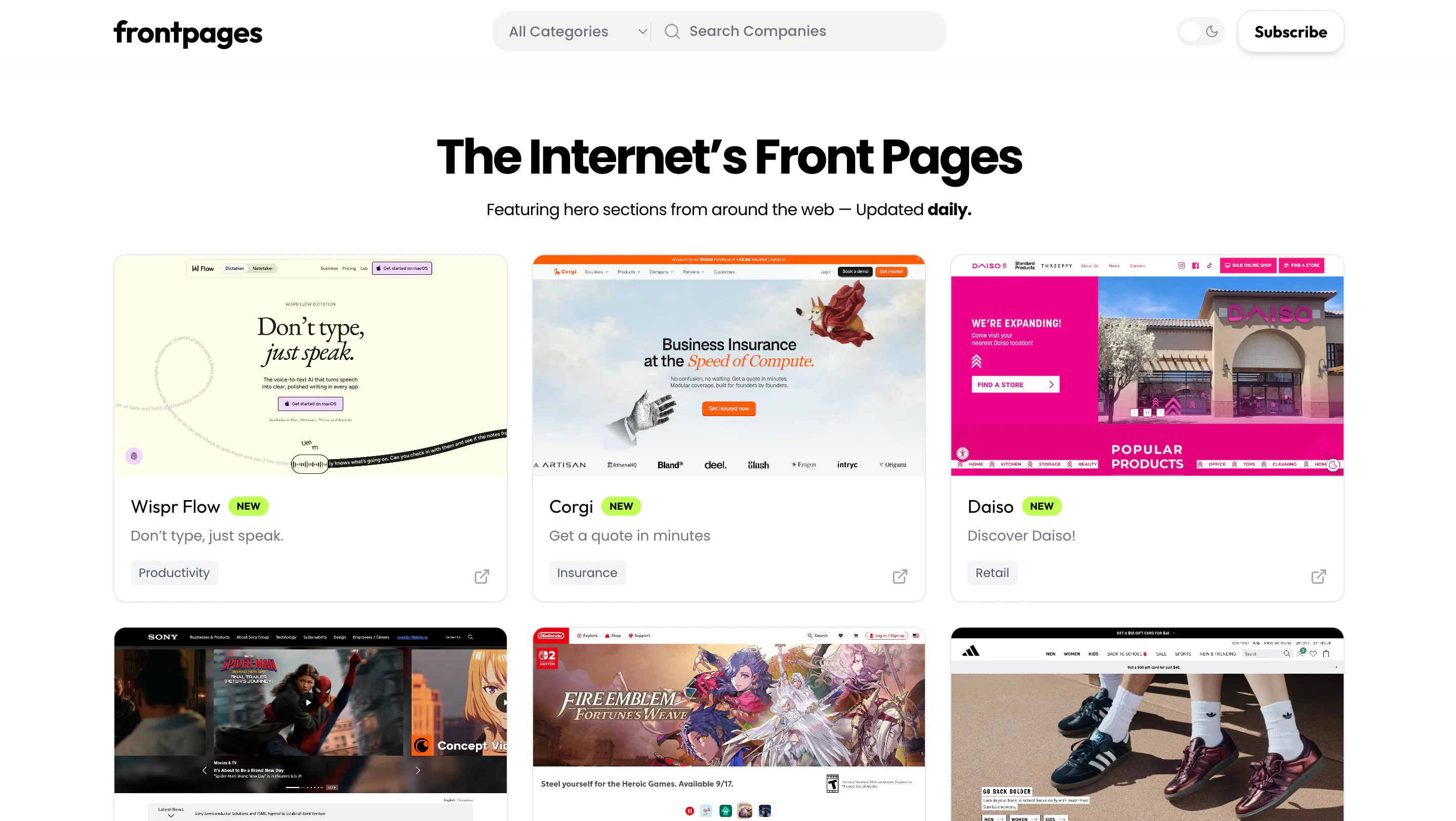 Frontpages gallery image