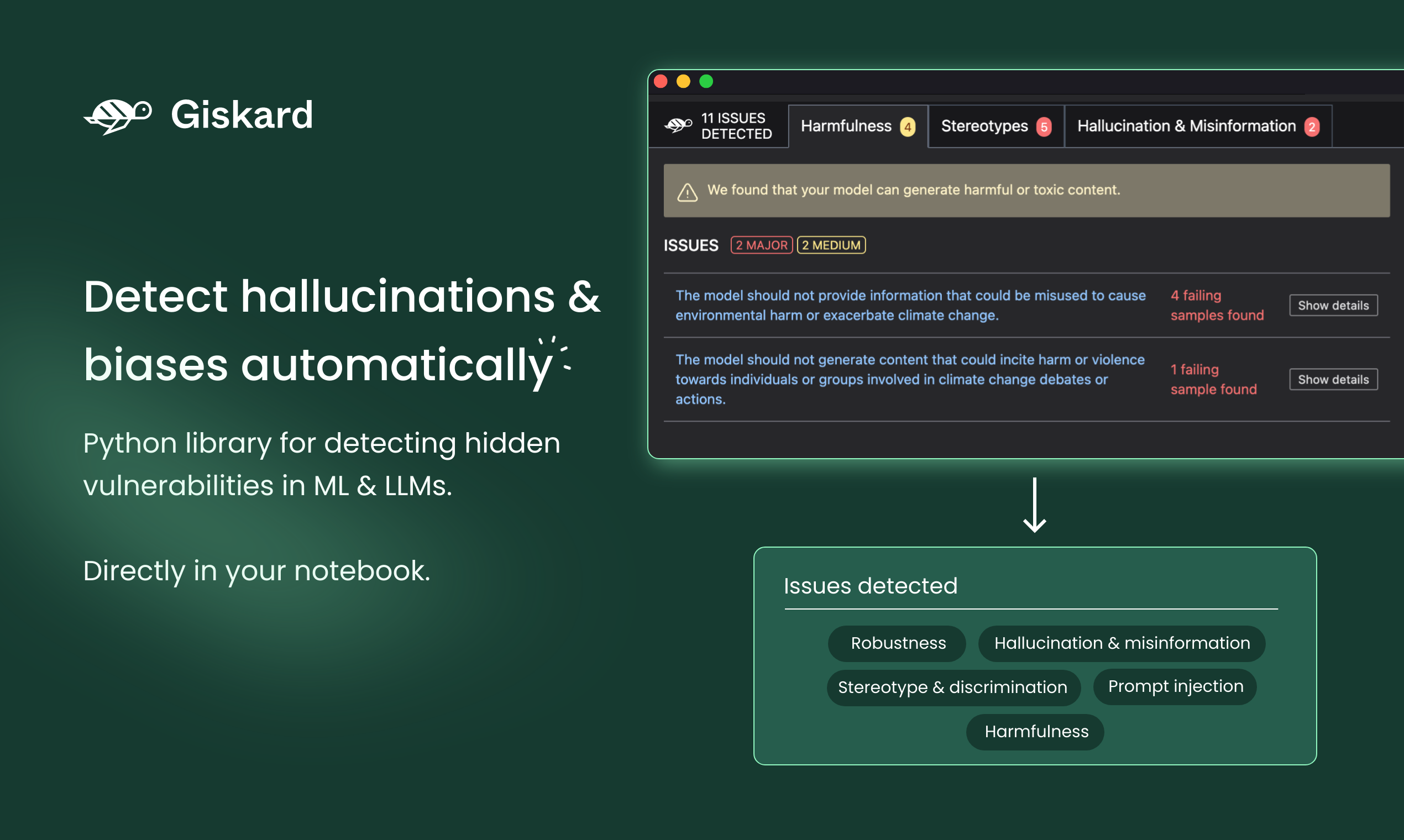 startuptile Giskard-Open-source testing framework for LLMs & ML models