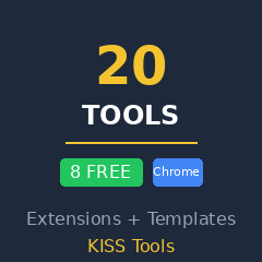 KISS Tools - 20 Productivity Tools - Product Hunt launch logo and brand identity