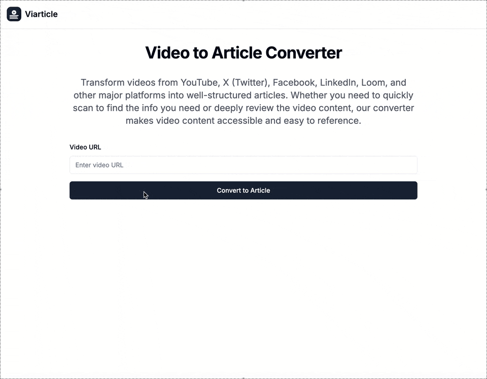 Média Viarticule - Transformer les vidéos en articles facilement lisibles 3
