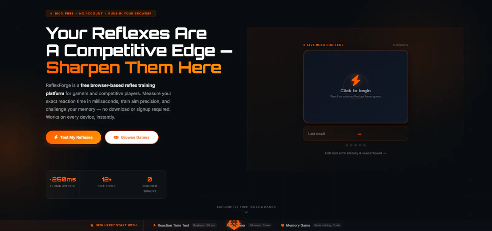 ReflexForge screenshot 2