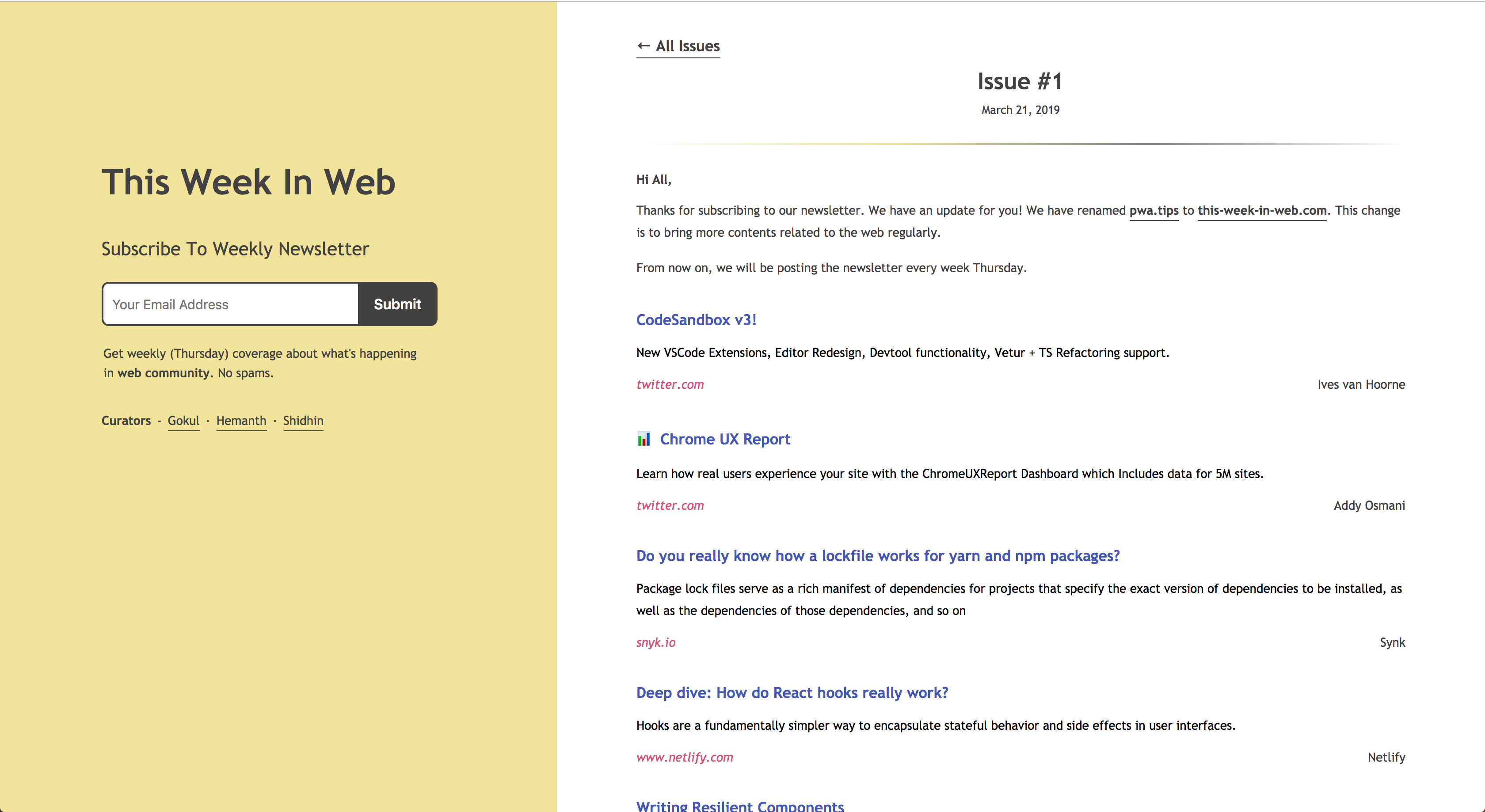 This Week In Web - Weekly Newsletter gallery image