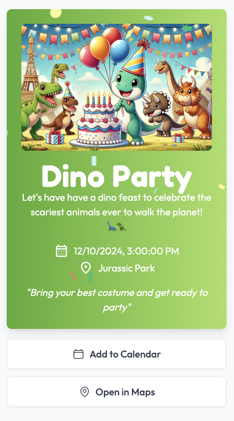 Biglittle - 子供の誕生日パーティーの招待状メディア4