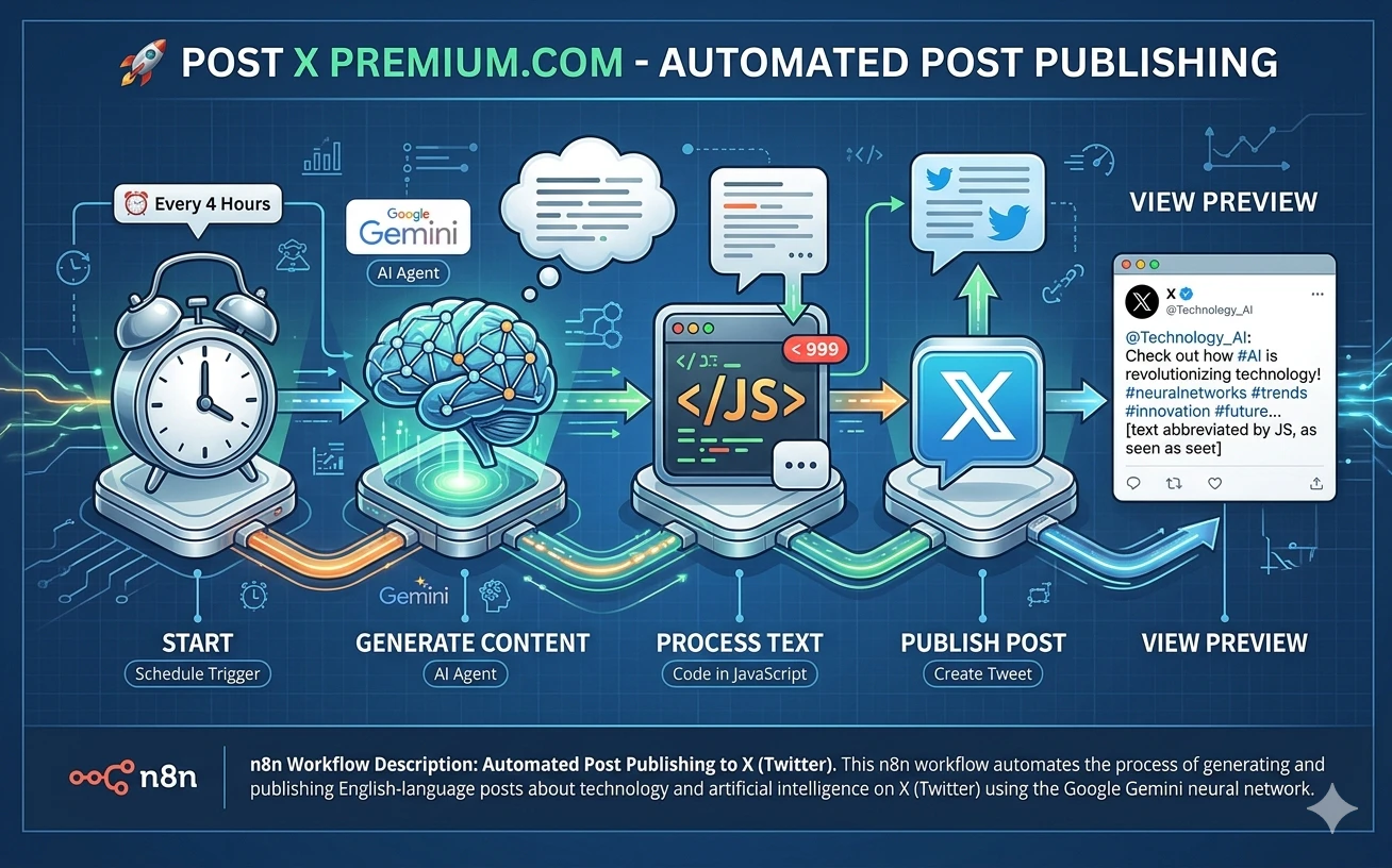 Automated Post Publishing to X (Twitter) logo