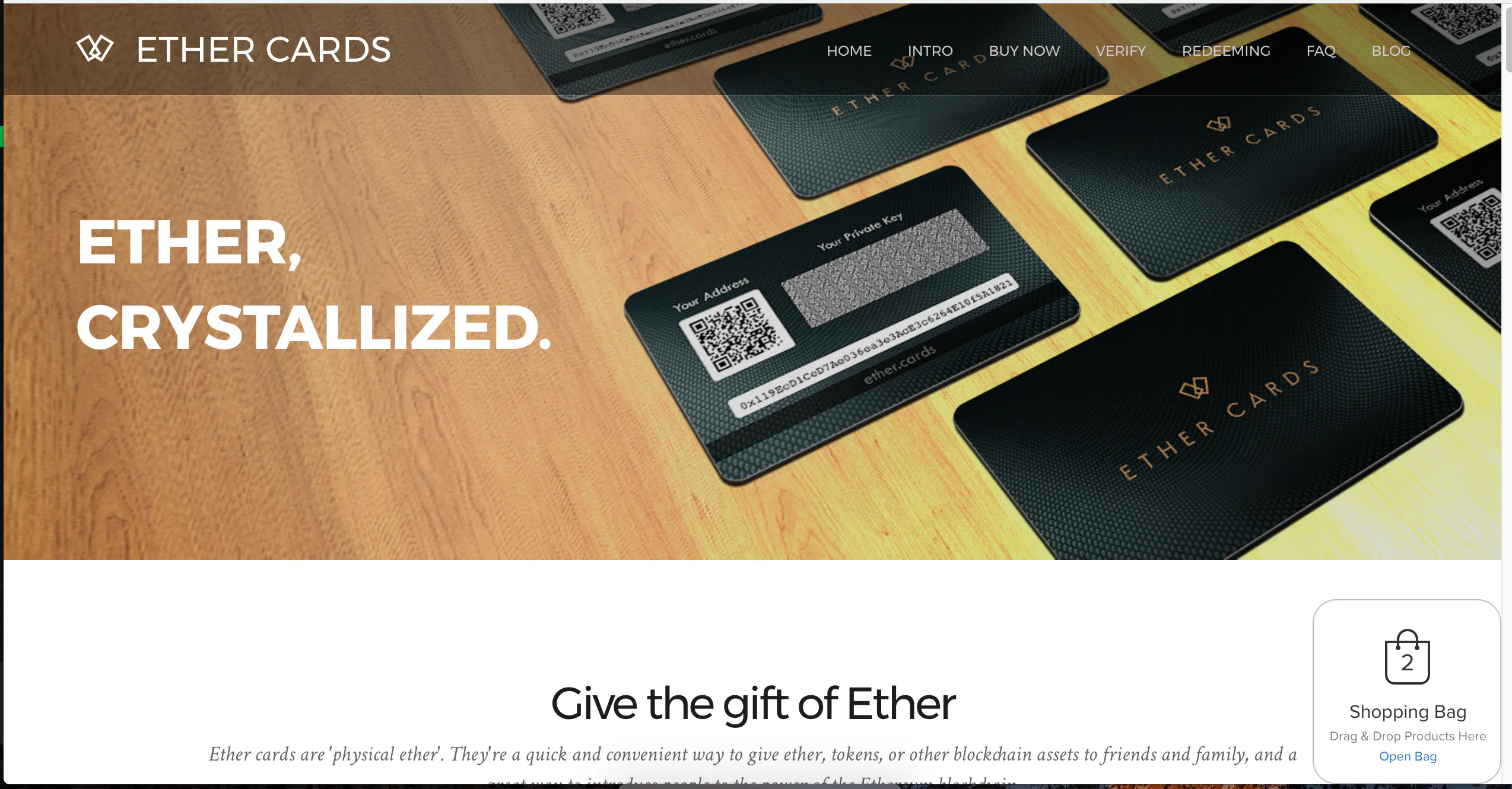Ether Cards