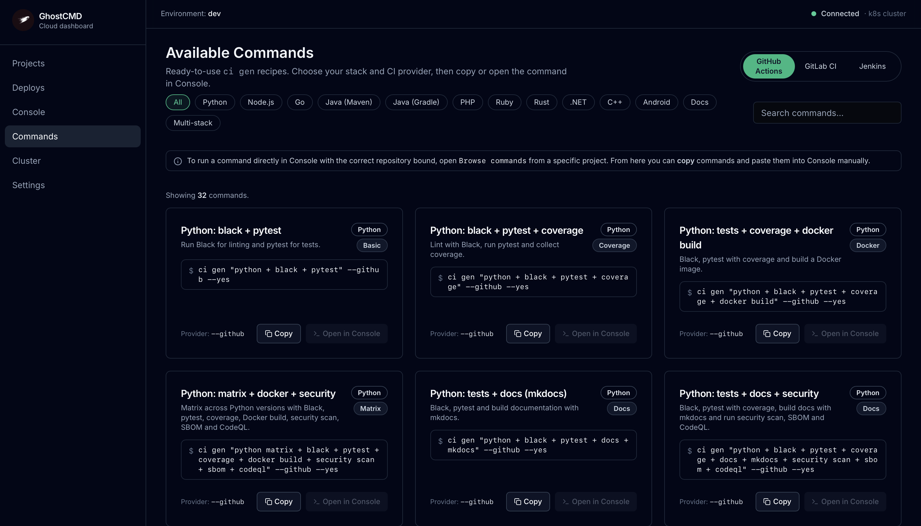 GhostCMD - Screenshot 4 showing product features and functionality