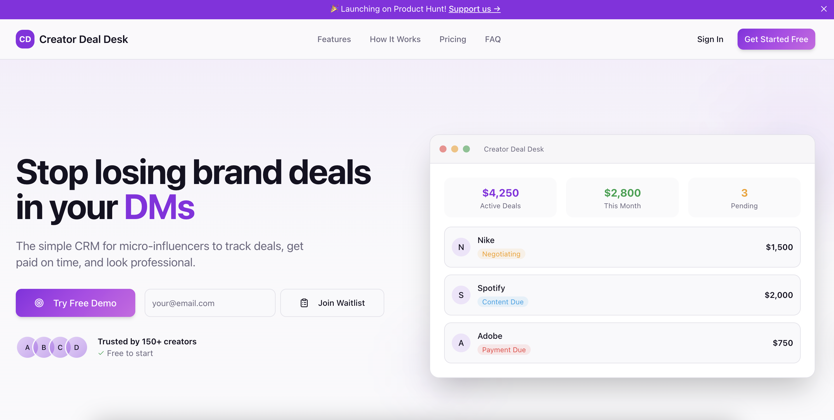 Creator Deal Desk gallery image