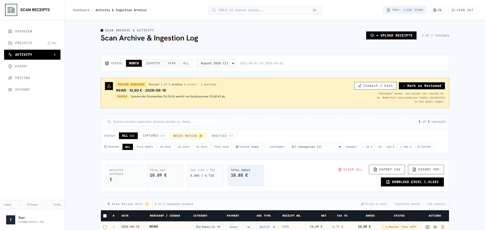 ScanReceipts screenshot 4