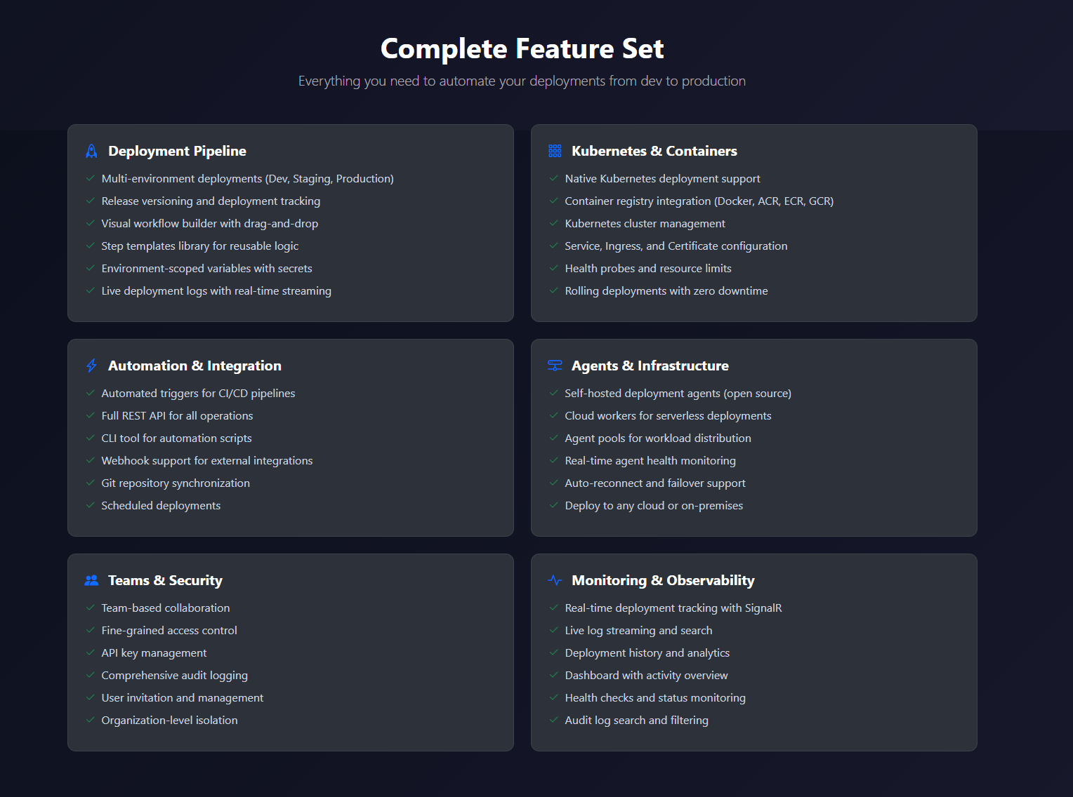 Kraken Deploy - Screenshot 2 showing product features and functionality