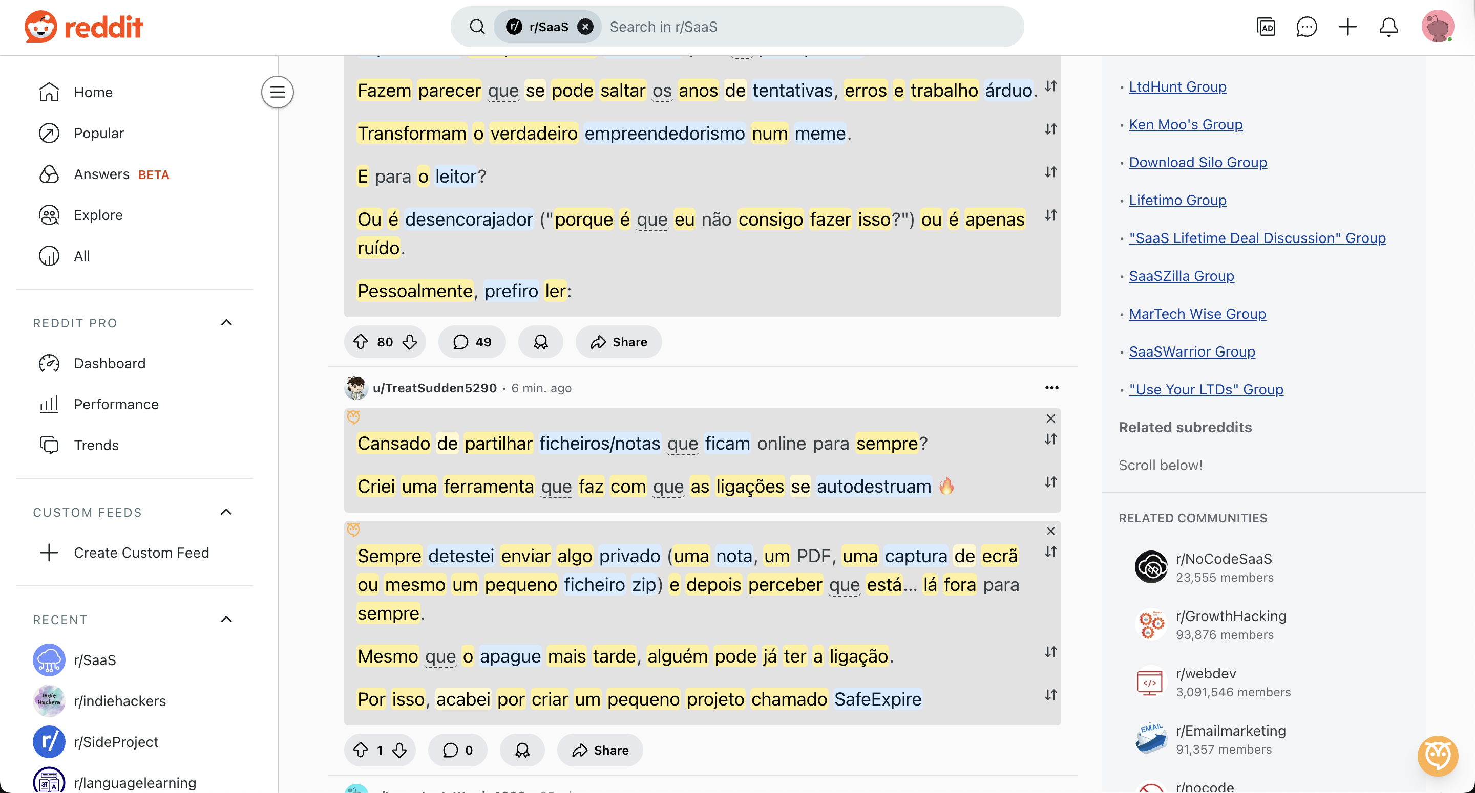FluentFeed - ウェブを閲覧しながら新しい言語を学びますメディア2