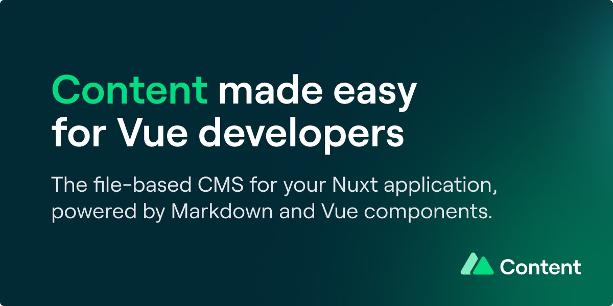 NUXT内容v2 - NUXT应用程序的基于文件的CMS。媒体2