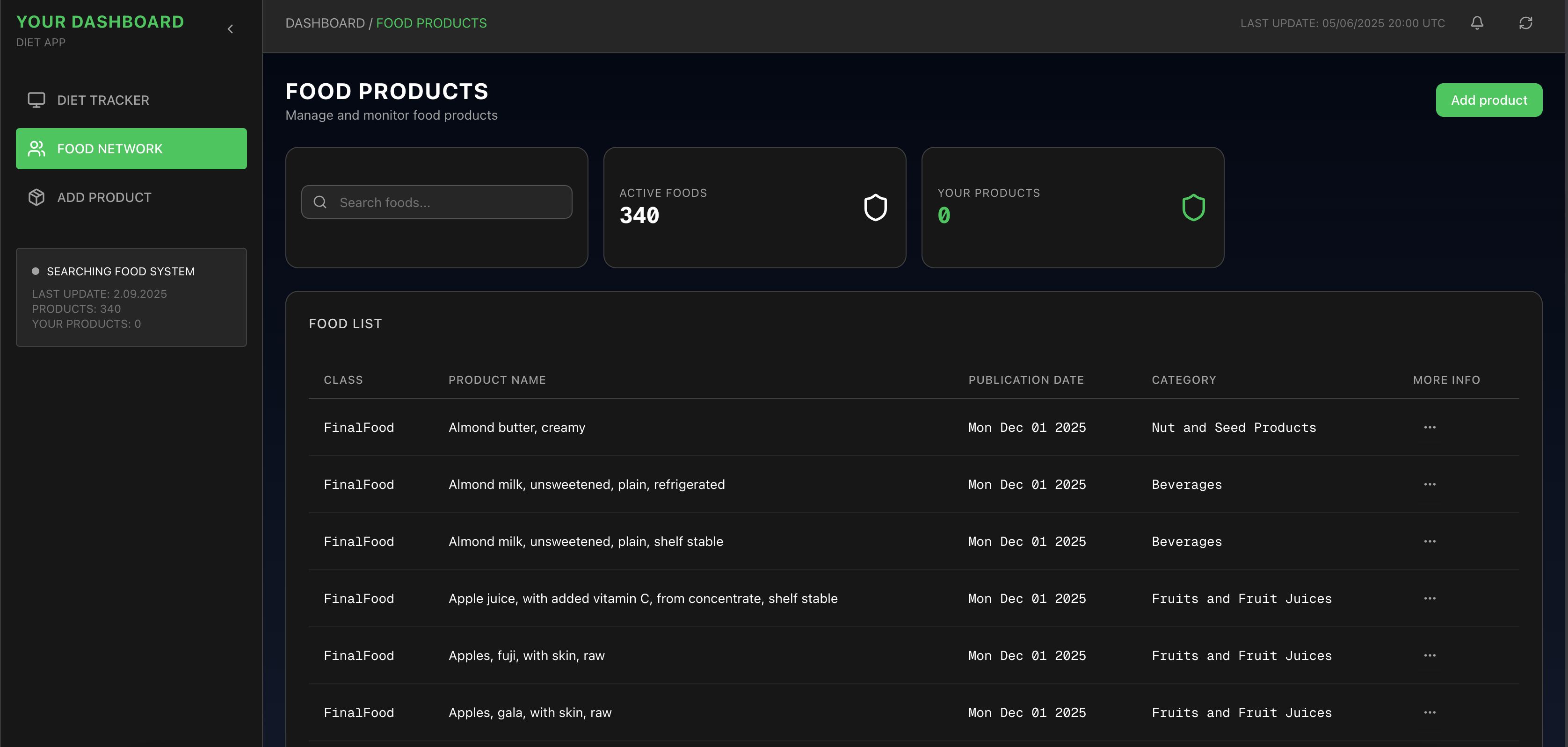 NutriApp - Screenshot 2 showing product features and functionality