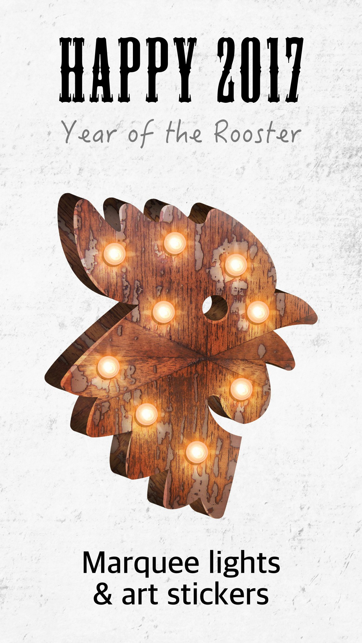 Marquee lights & art stickers gallery image